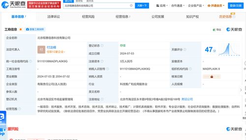 惠程科技成立新公司，布局計(jì)算機(jī)系統(tǒng)服務(wù)與北京軟件開發(fā)業(yè)務(wù)